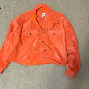 BDG urban outfitters corduroy jacket, orange, worn once.